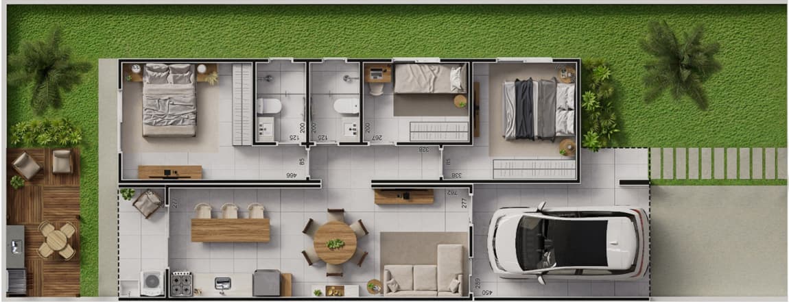Planta do modelo F8000