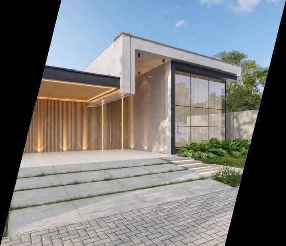 Estudo de casa modular de medio e alto padrao